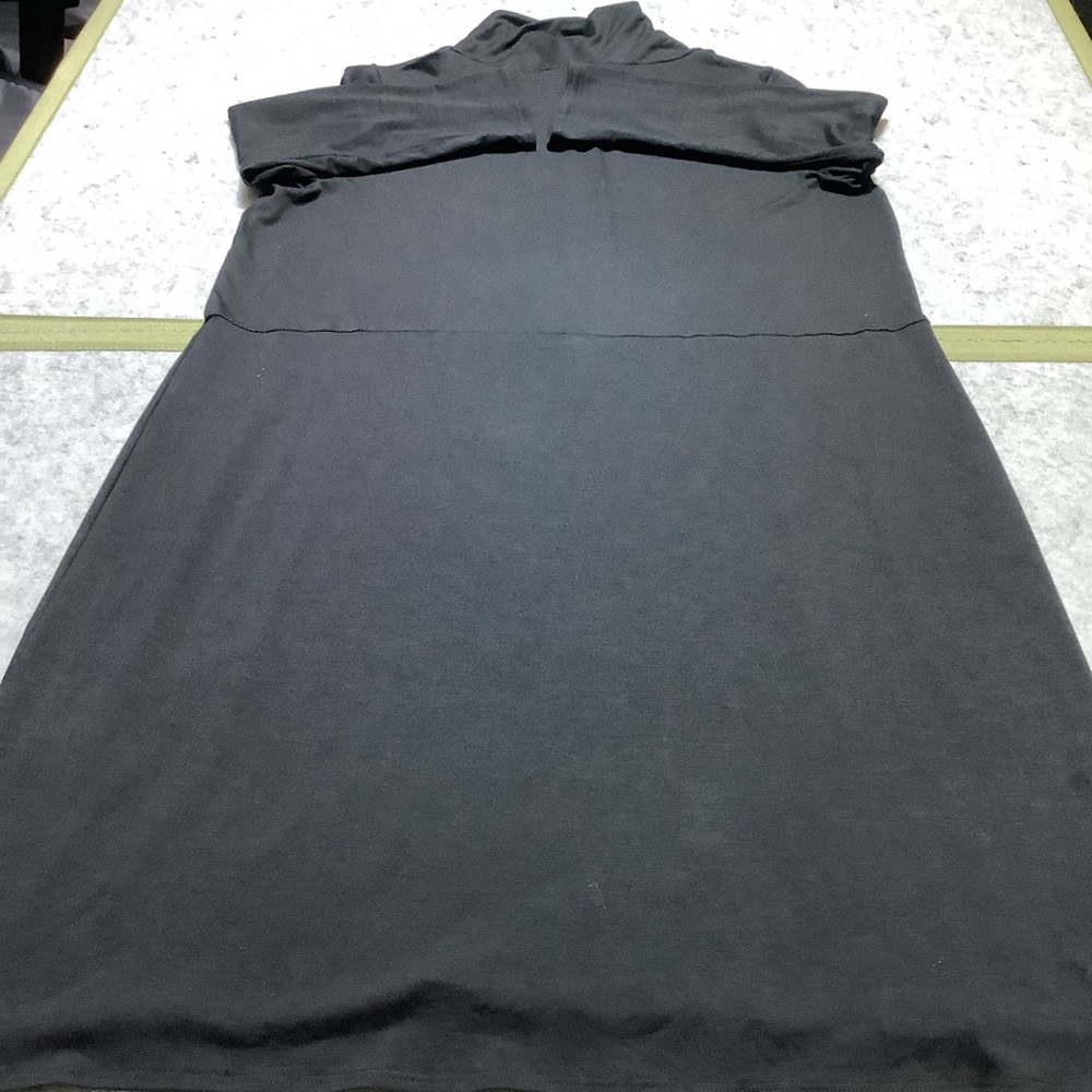 Eileen Fisher Black Long Sleeve Dress - Picture 6 of 6